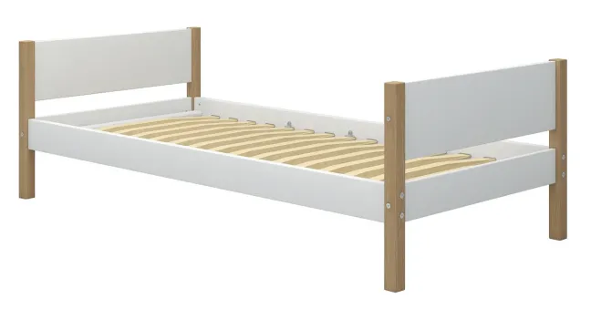 FLEXA Nor Bett 90x200cm weiß/eiche