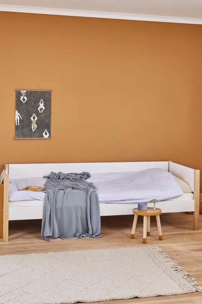FLEXA Nor Bett 90x200cm weiß/eiche