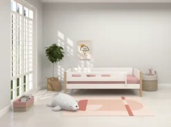 FLEXA Nor Bett 90x200cm weiß/eiche