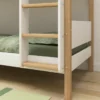 FLEXA Nor Etagenbett mit gerader Leiter weiß/eiche
