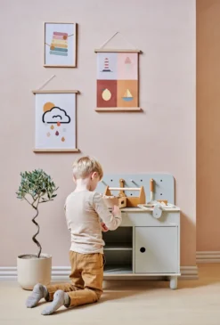 FLEXA Play Imagine Werkzeugbank grau