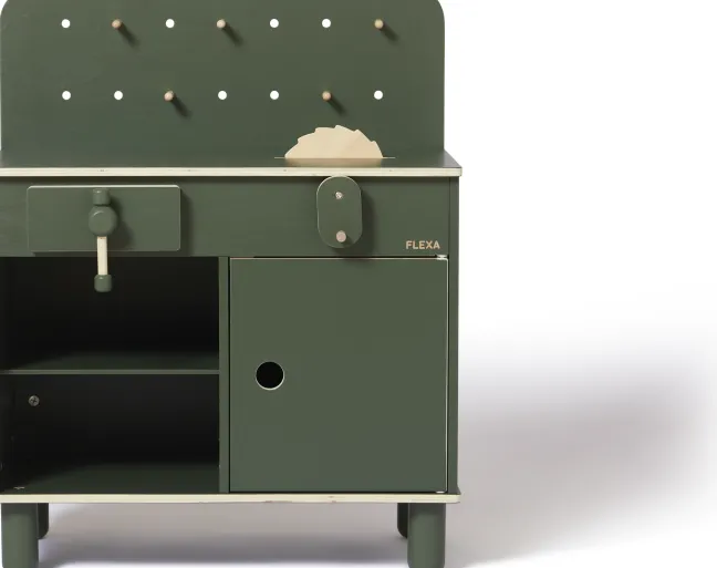 FLEXA Play Imagine Werkzeugbank grün