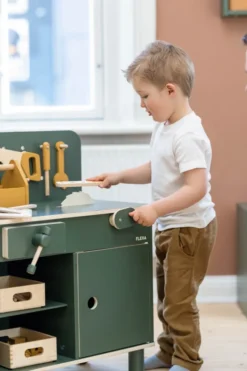FLEXA Play Imagine Werkzeugbank grün