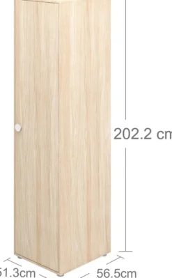 FLEXA Popsicle schmaler, hoher Kleiderschrank 1 Türe weiß Sale