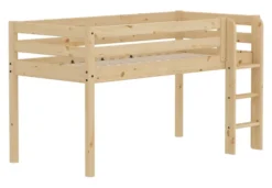 FLEXA RAW Classic Halbhohes Bett natur