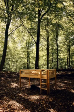 FLEXA RAW Classic Halbhohes Bett 90x200 cm mit Streben Absturzsicherung natur