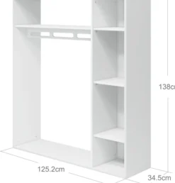 FLEXA Roomie offener Kleiderschrank weiß