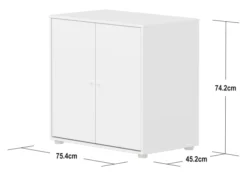 FLEXA Saga Kommode mit 2 Türen weiß