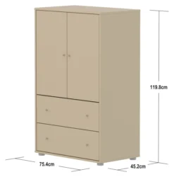 FLEXA Saga Schrank mit 2 Türen und 2 Schubladen oat