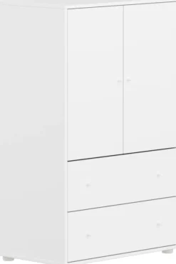FLEXA Saga Schrank mit 2 Türen und 2 Schubladen weiß