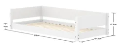 FLEXA White Montessori Bett 90x200cm weiß