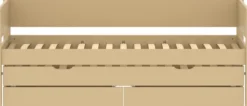FLEXA White Sand Einzelbett 90x200cm mit Gästebett u. zwei Schubladen sand