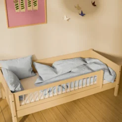 FLEXA White Sand Tagesbett mit Streben Absturzsicherung sand