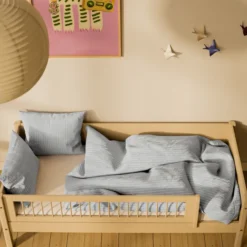 FLEXA White Sand Tagesbett mit Streben Absturzsicherung sand