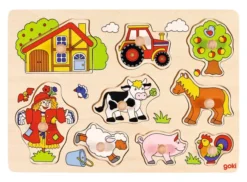 Goki Steckpuzzle Bauernhof VI