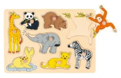 Goki Steckpuzzle Tierkinder