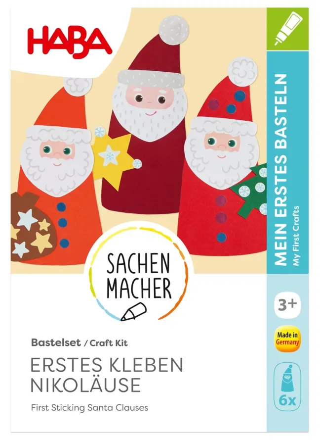 Haba Bastelset - Erstes Kleben Nikoläuse 2012712