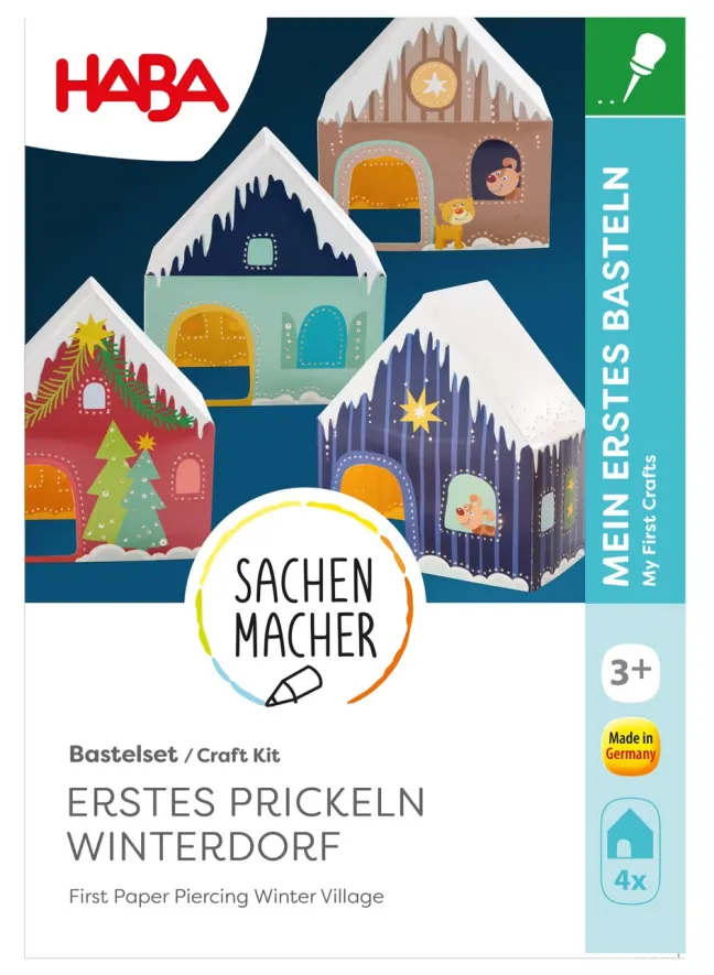 Haba Bastelset - Erstes Prickeln Winterdorf 2012697
