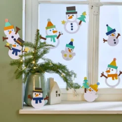 Haba Bastelset - Fensterbild Schneemänner 2012709