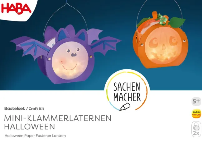 Haba Bastelset - Mini-Klammerlaternen Halloween 2012704
