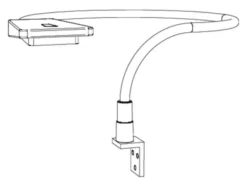 Hasena Smart Leselampe/Nachttischlampe 2er Set Metall pulverbeschichtet weiß