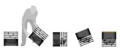 Höfats CUBE Feuerkorb schwarz