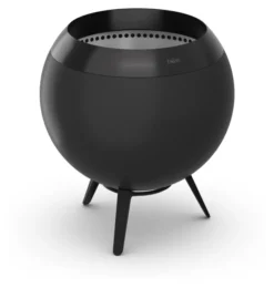 Höfats MOON 45 All Black Feuerkorb mit niedrigem Fuß schwarz