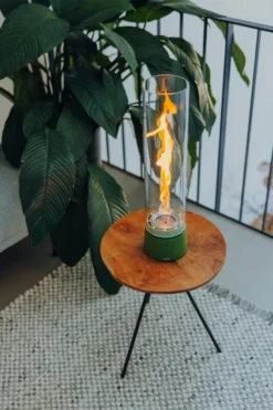 Höfats SPIN AIR 1200 Tischfeuer Emaille grün