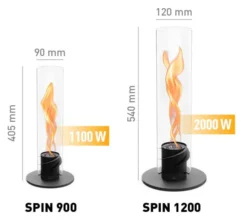 Höfats SPIN 1200 Tischfeuer schwarz