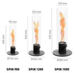 Höfats SPIN 1500 Tischfeuer schwarz
