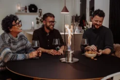 Höfats SPIN 1200 Tischfeuer silber
