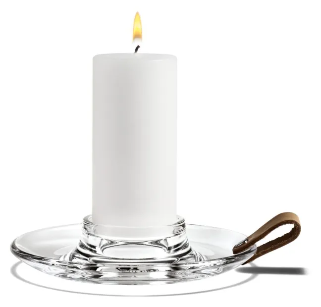 Holmegaard Design With Light Blockkerzenhalter klar Ø17 cm