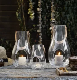 Holmegaard Design With Light Windlicht Laterne klar H:16 cm