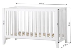 Hoppekids Babybett Anton 60x120cm weiß