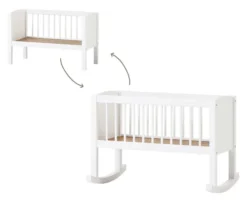 Hoppekids Babywiege/Sitzbank 40x80cm weiß