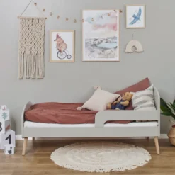 Hoppekids Blend Juniorbett 70x160 cm Eiche/Dove Grey