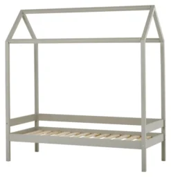 Hoppekids ECO Comfort Haus Bett 70x160cm dove grey