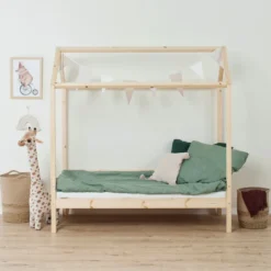 Hoppekids ECO Comfort Hausbett 70x160cm natur