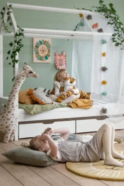 Hoppekids ECO Comfort Haus Bett 70x160cm weiß