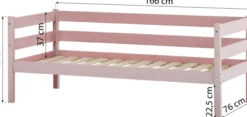 Hoppekids ECO Comfort Juniorbett 70x160cm pale mauve