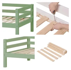 Hoppekids ECO Dream Bett 90x200cm pale green