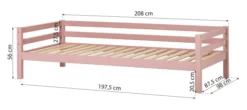 Hoppekids ECO Dream Bett 90x200cm pale rose