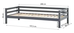 Hoppekids ECO Dream Bett 90x200cm smoked pearl
