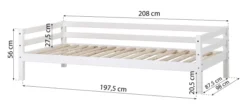 Hoppekids ECO Dream Bett 90x200cm weiß