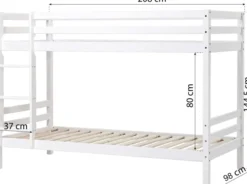 Hoppekids ECO Dream Etagenbett 90x200cm weiß