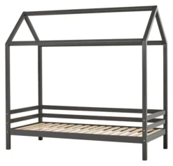 Hoppekids ECO Dream Hausbett 90x200cm dunkelgrau