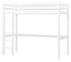 Hoppekids ECO Dream Hochbett 90x200cm mit gerader Leiter weiß