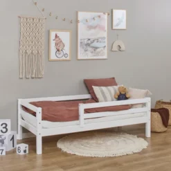 Hoppekids ECO Dream Juniorbett 70x160cm mit 3/4 Absturzsicherung weiß