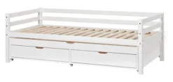 Hoppekids ECO Dream Tagesbett mit Gästebett und 2 Bettkästen weiß
