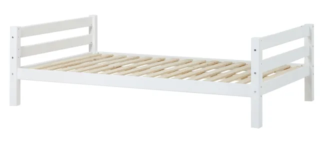 Hoppekids ECO Luxury Bett 120x200cm mit Rollrost weiß